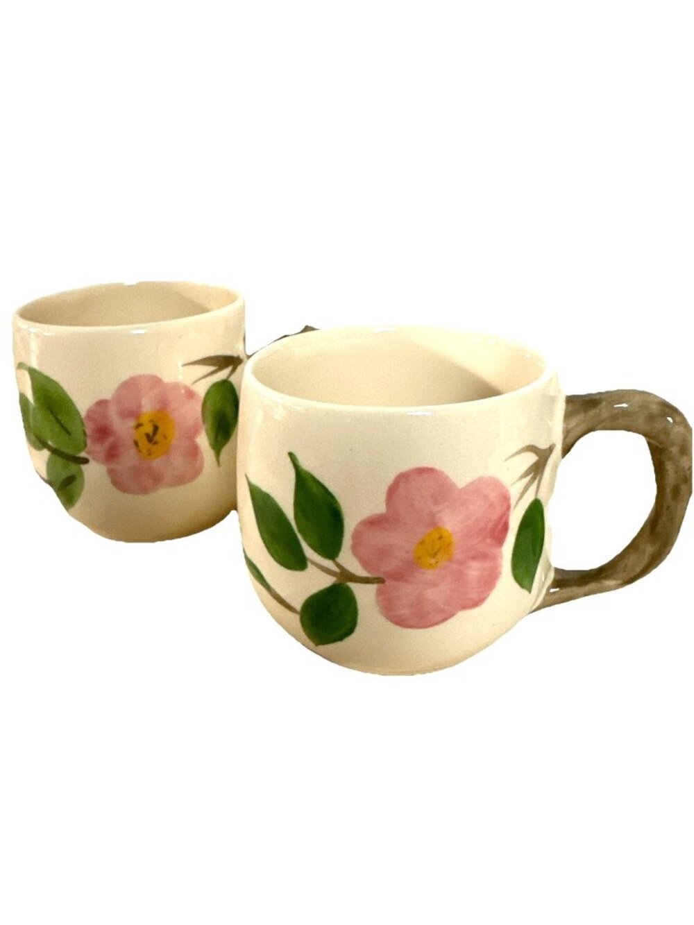 Franciscan Desert Rose Mug Cup Vintage Cottage Charm Set of 2 England